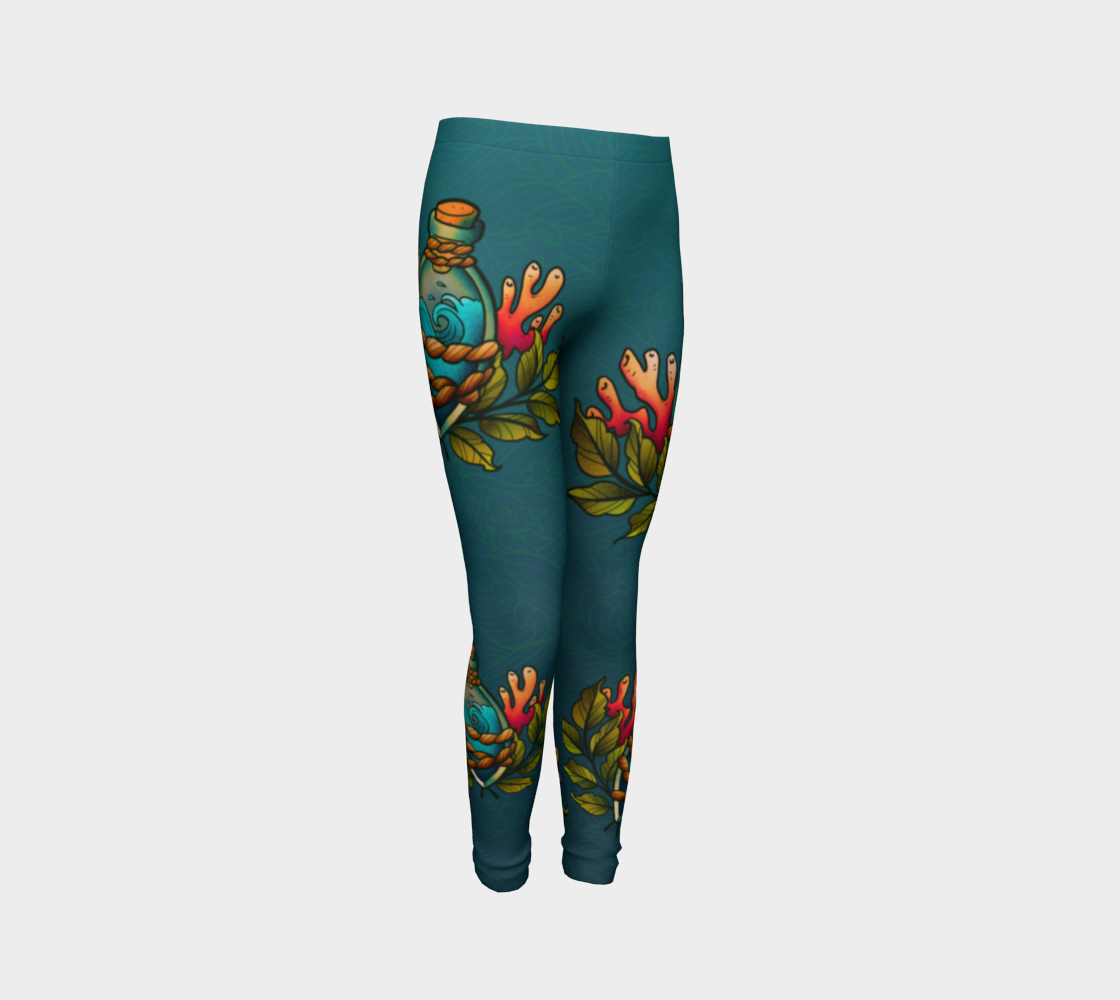The Ocean in a Bottle Youth Leggings preview #3