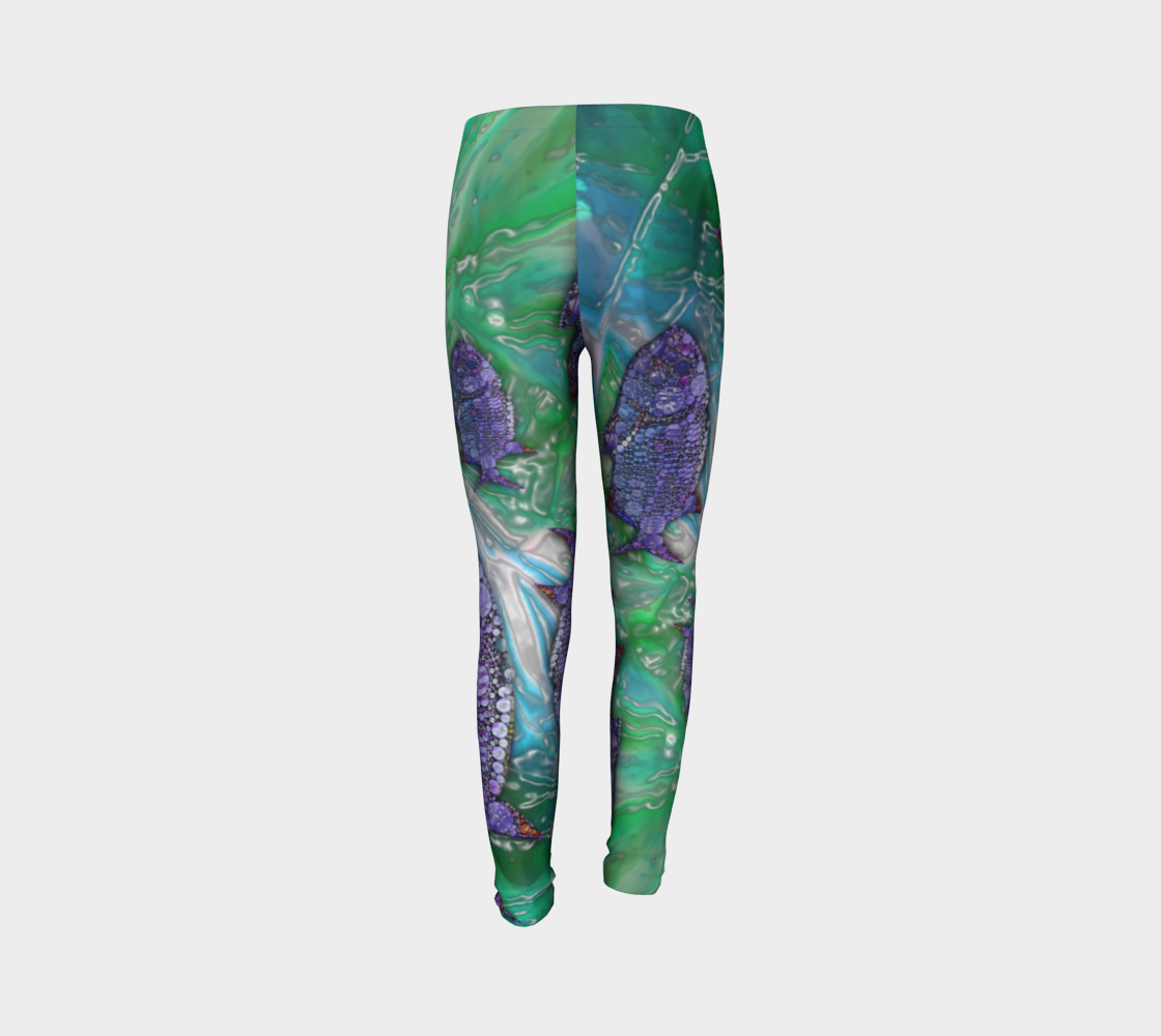 Under Water (youth leggings) preview #7
