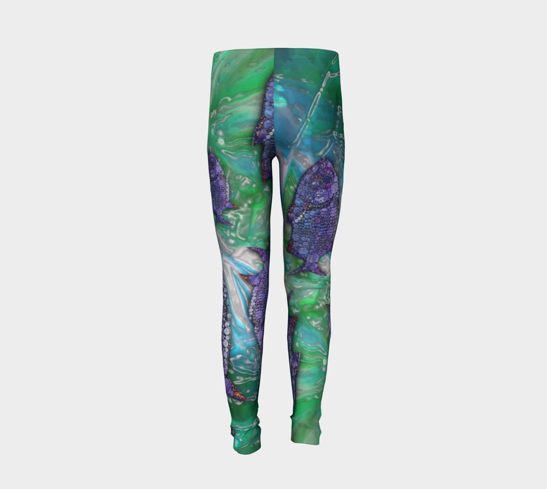 Under Water (youth leggings) preview #6