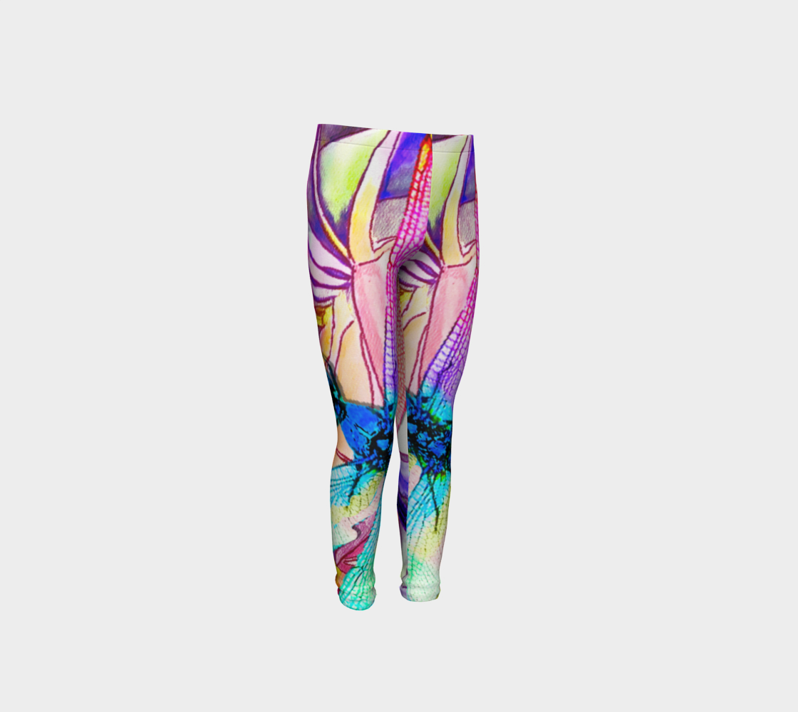 Dragonfly Dream (youth leggings) preview #4
