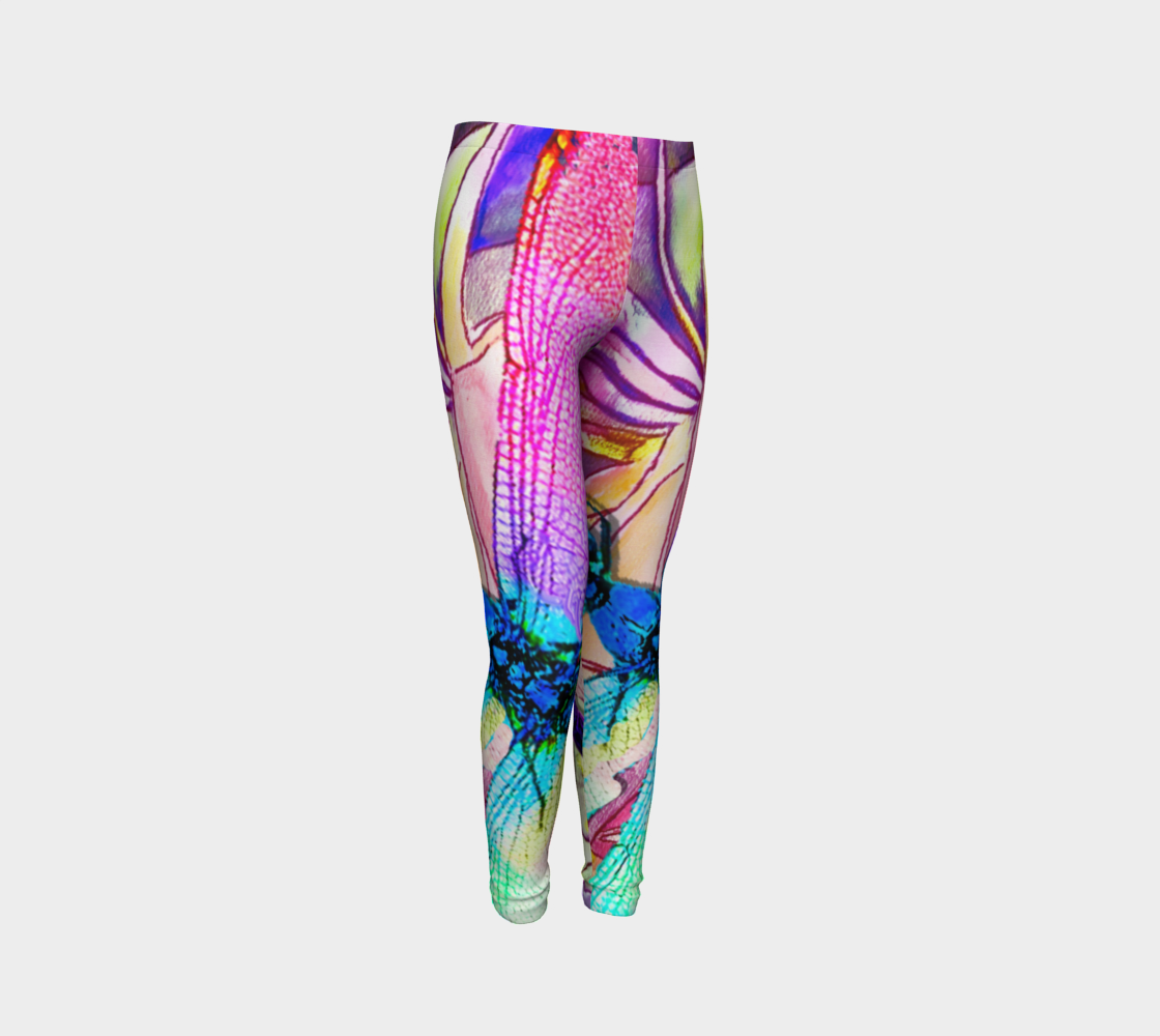 Dragonfly Dream (youth leggings) preview #3