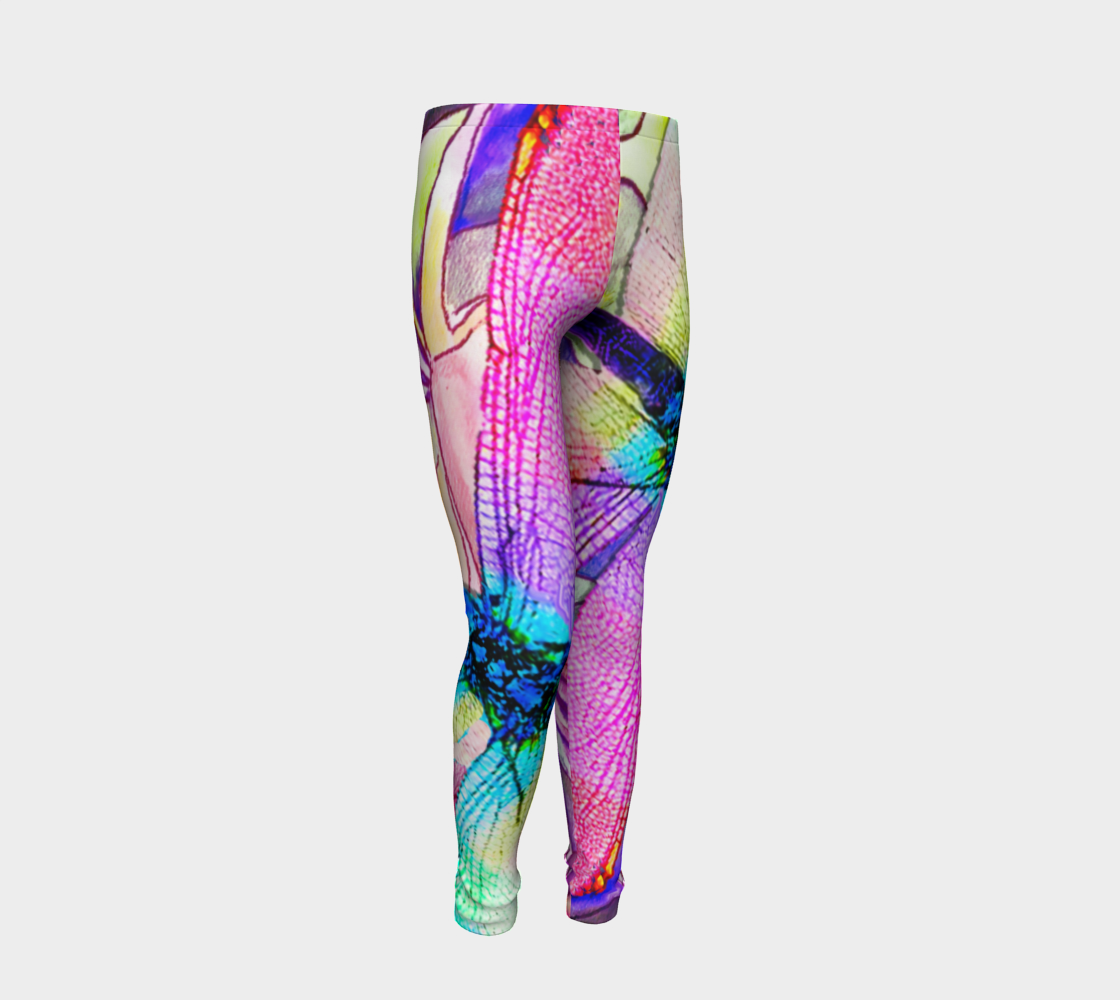 Dragonfly Dream (youth leggings) 3D preview
