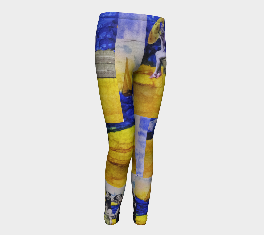 A Day At The Beach (youth leggings) preview #1