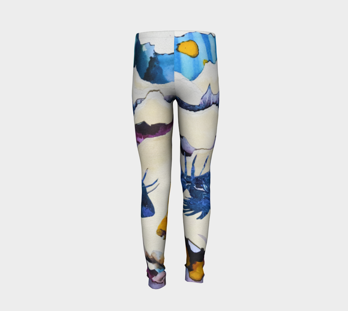 Coral Reef (youth leggings) preview #6