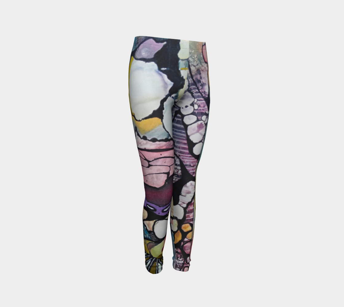 Neuro Abstract (youth leggings) preview #3