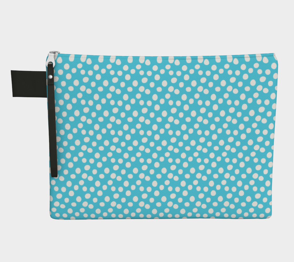 All About the Dots Pouch - Blue preview