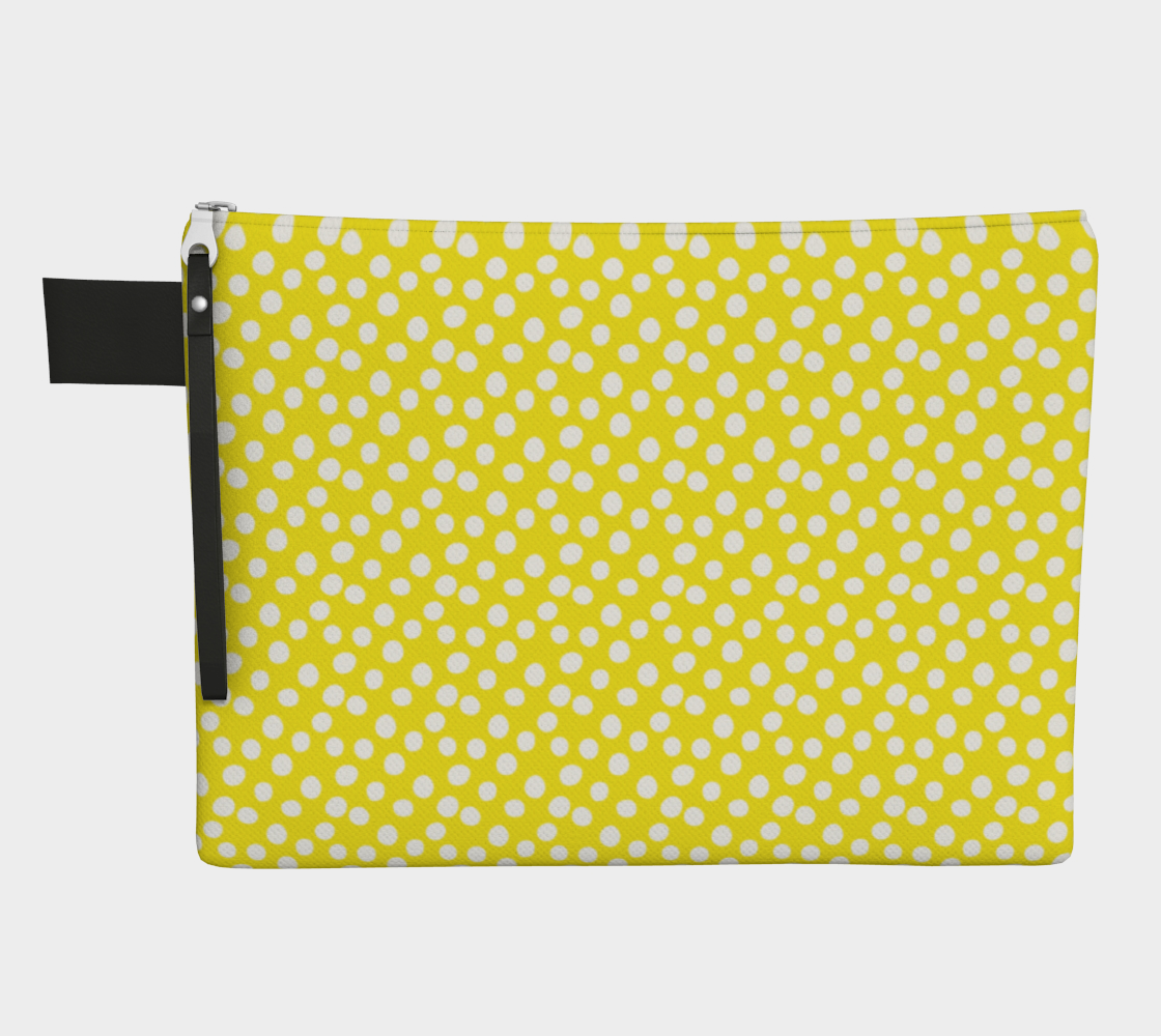 All About the Dots Pouch - Yellow preview