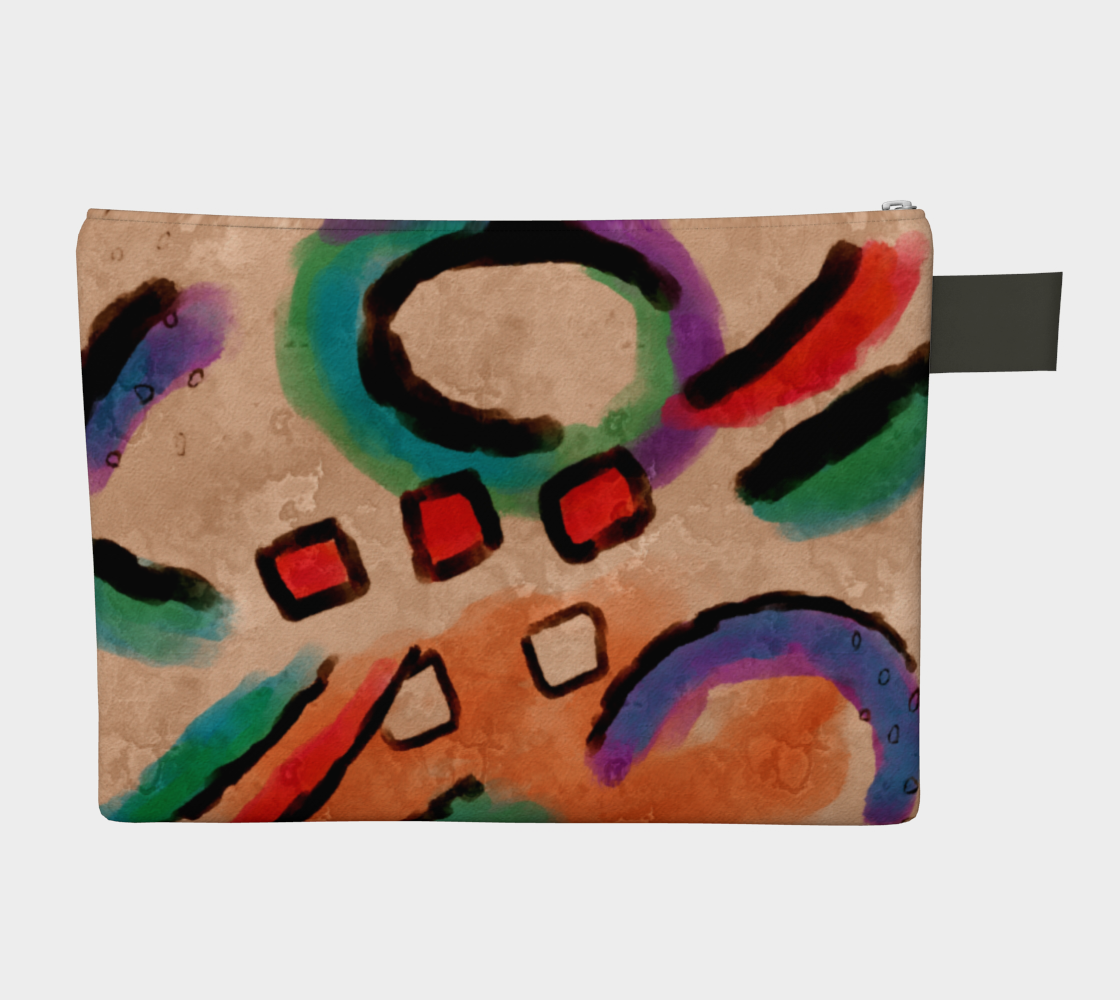 Colorful Abstract Art Clutch Bag preview #2