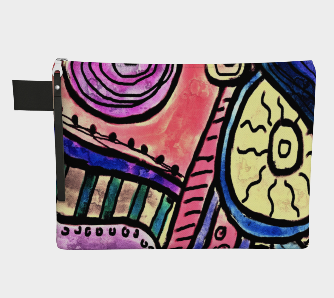 Aperçu de Funky Abstract Art Clutch Bag #1