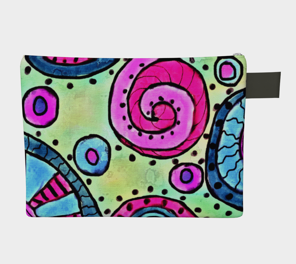 Aperçu de Colorful Abstract Art Clutch Bag #2