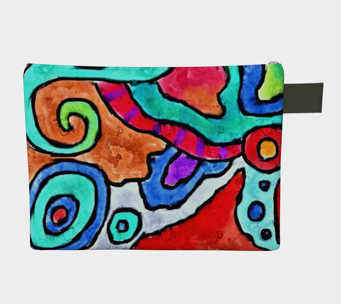 Aperçu de Original Abstract Art Clutch Bag #2