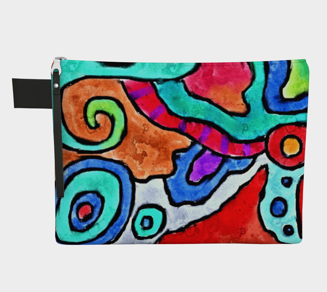 Aperçu de Original Abstract Art Clutch Bag #1
