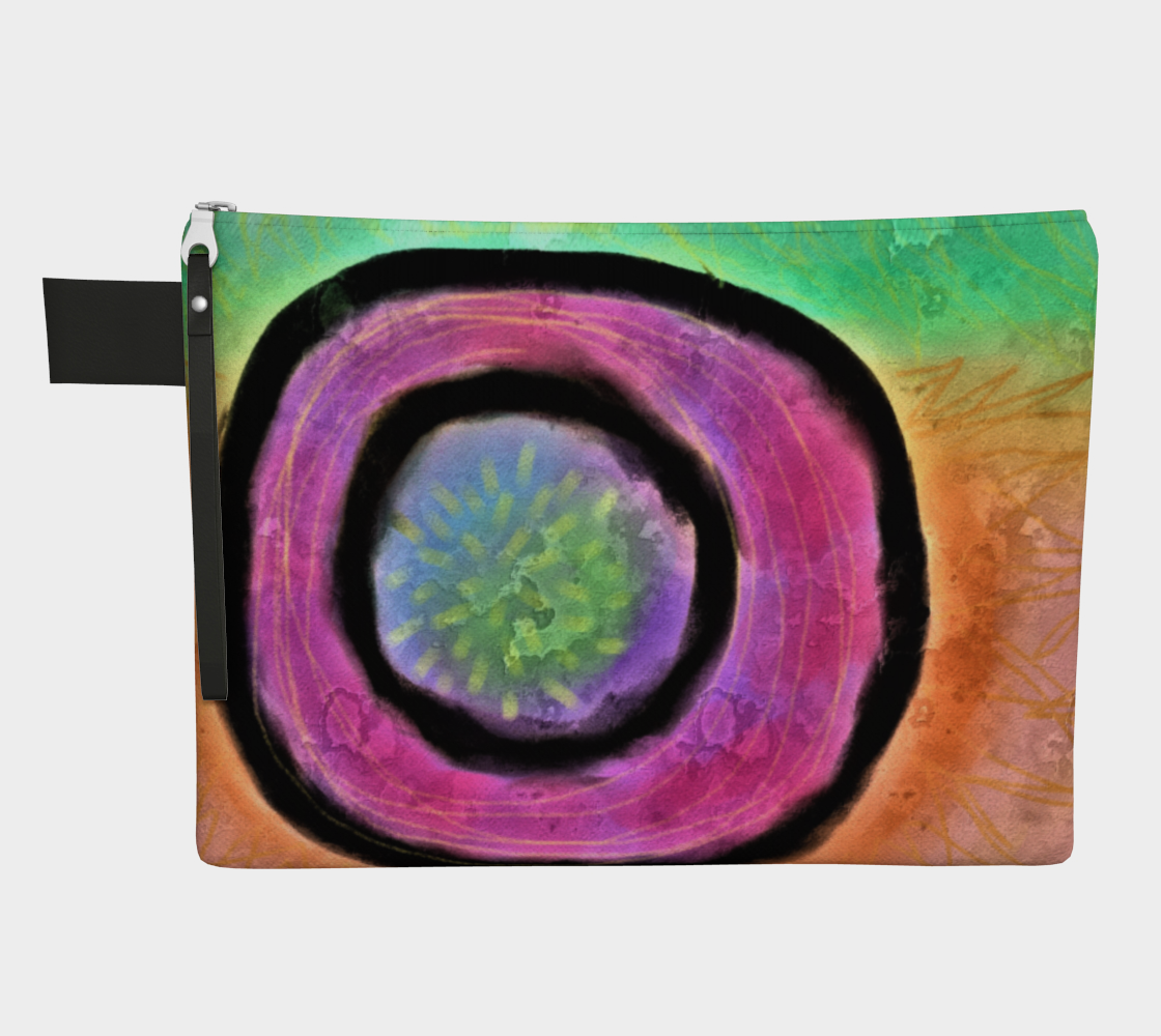 Aperçu de Funky Abstract Art Clutch Bag #1