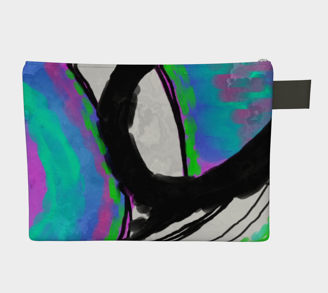 Aperçu de Colorful Abstract Art Clutch Bag #2