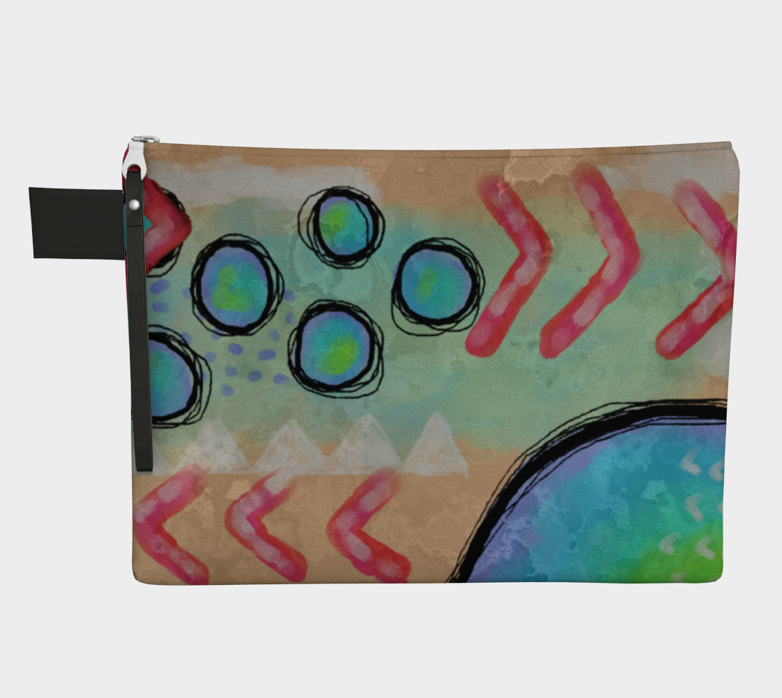 Aperçu de Original Abstract Art Clutch Bag #1