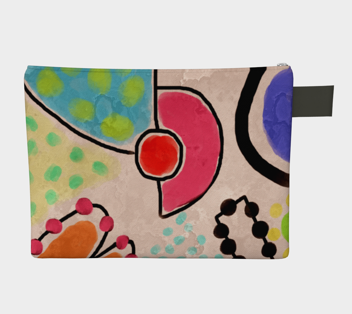 Aperçu de Funky Abstract Art Clutch Bag #2