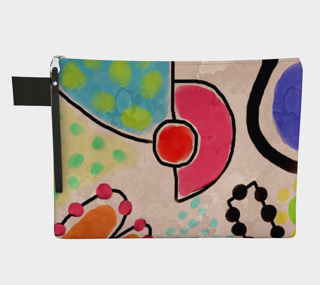 Aperçu de Funky Abstract Art Clutch Bag #1
