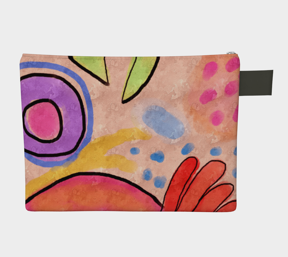 Aperçu de Colorful Abstract Art Clutch Bag #2