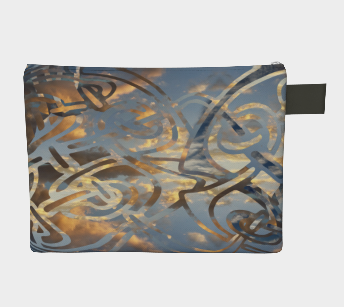 Swirling Celtic Sunset Zipper Carry-all preview #2