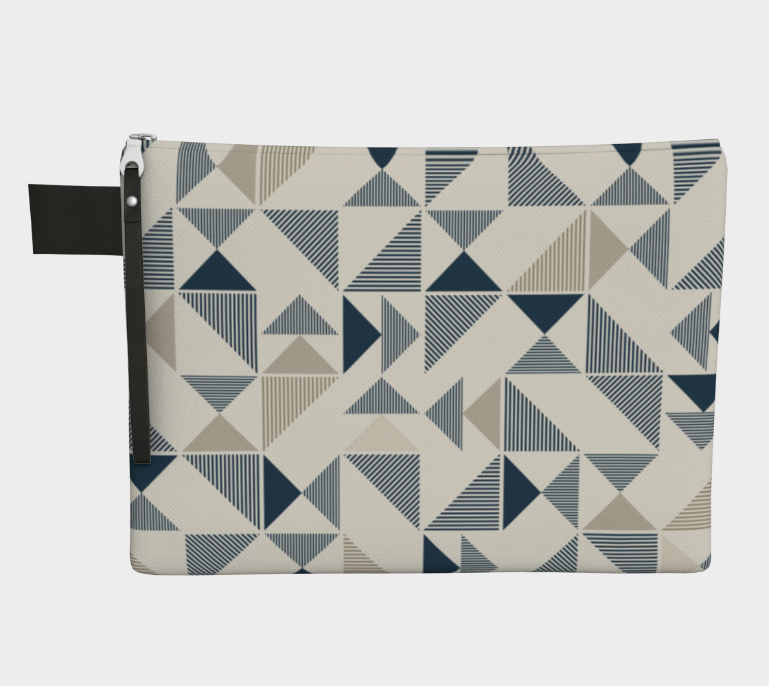 Blue And Beige Abstract Triangles preview