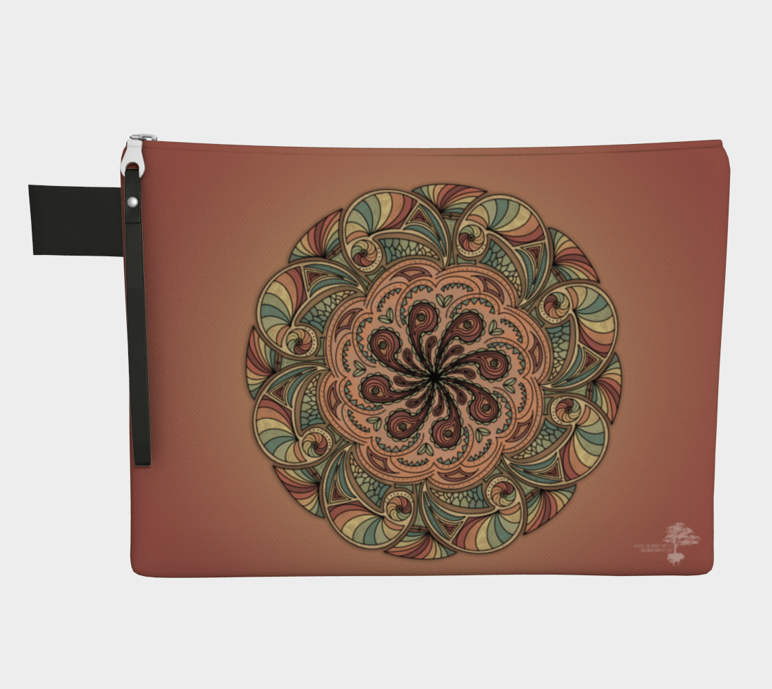 Moroccan Shells Mandala - Zipper Bag preview #1