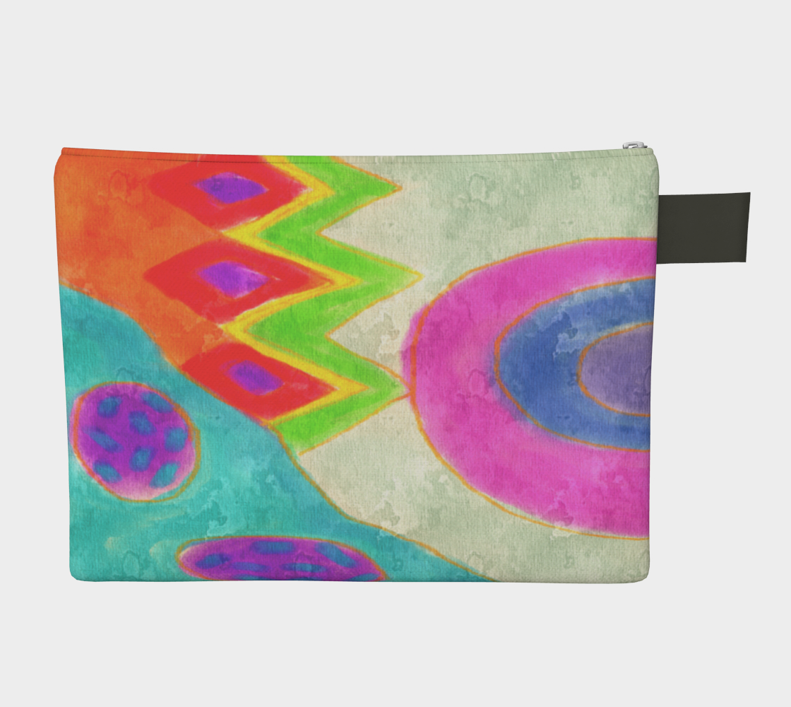Summer Daze Abstract Art Clutch Purse preview #2