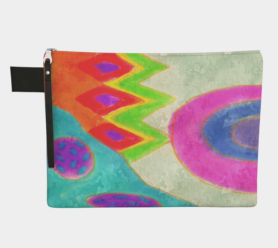Summer Daze Abstract Art Clutch Purse preview #1