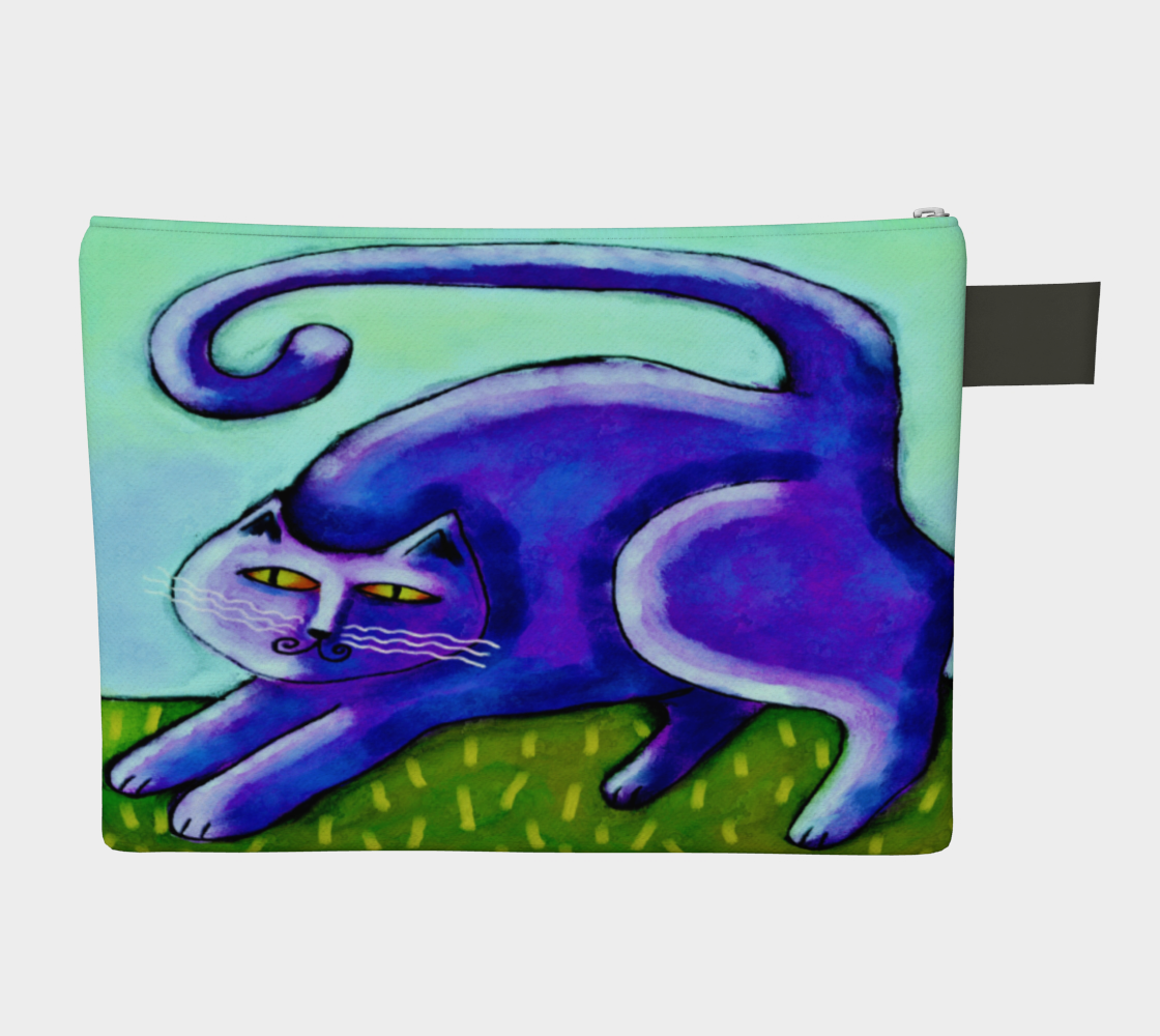 Abstract Purple Cat Clutch Bag preview #2