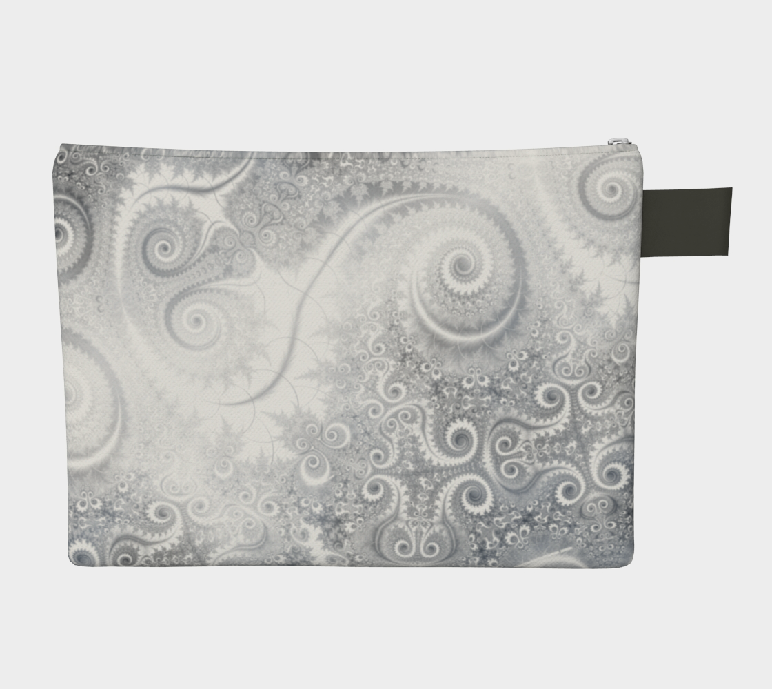 White Grey Fractal Swirls preview #2