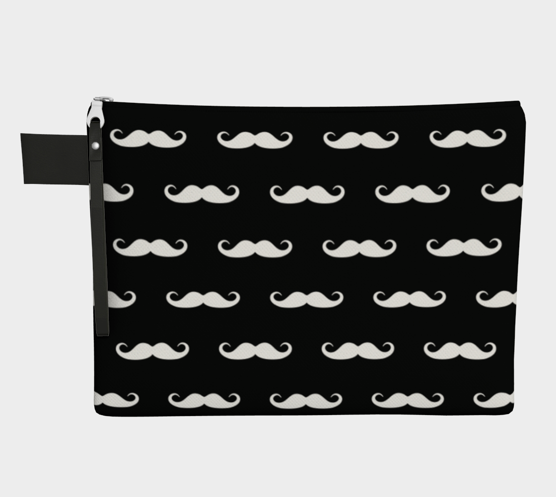Aperçu de White Mustache - Zipper Carry-All