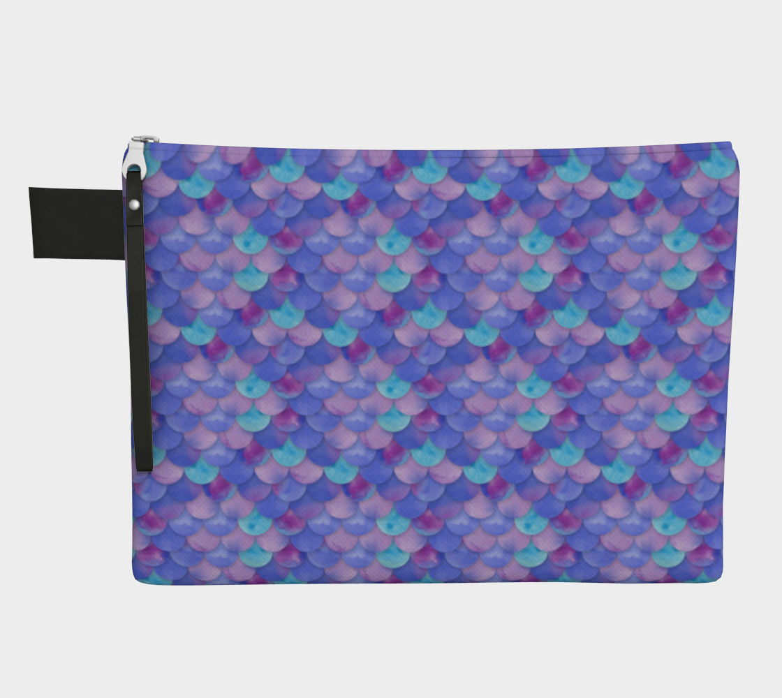 Purple Mermaid Zipper Pouch preview #1
