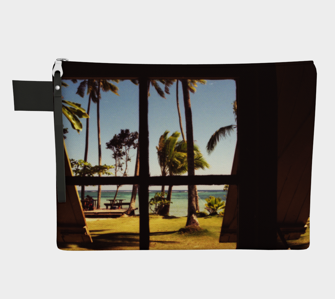 Tropical Fiji Beach Scene Zipper Carry All preview