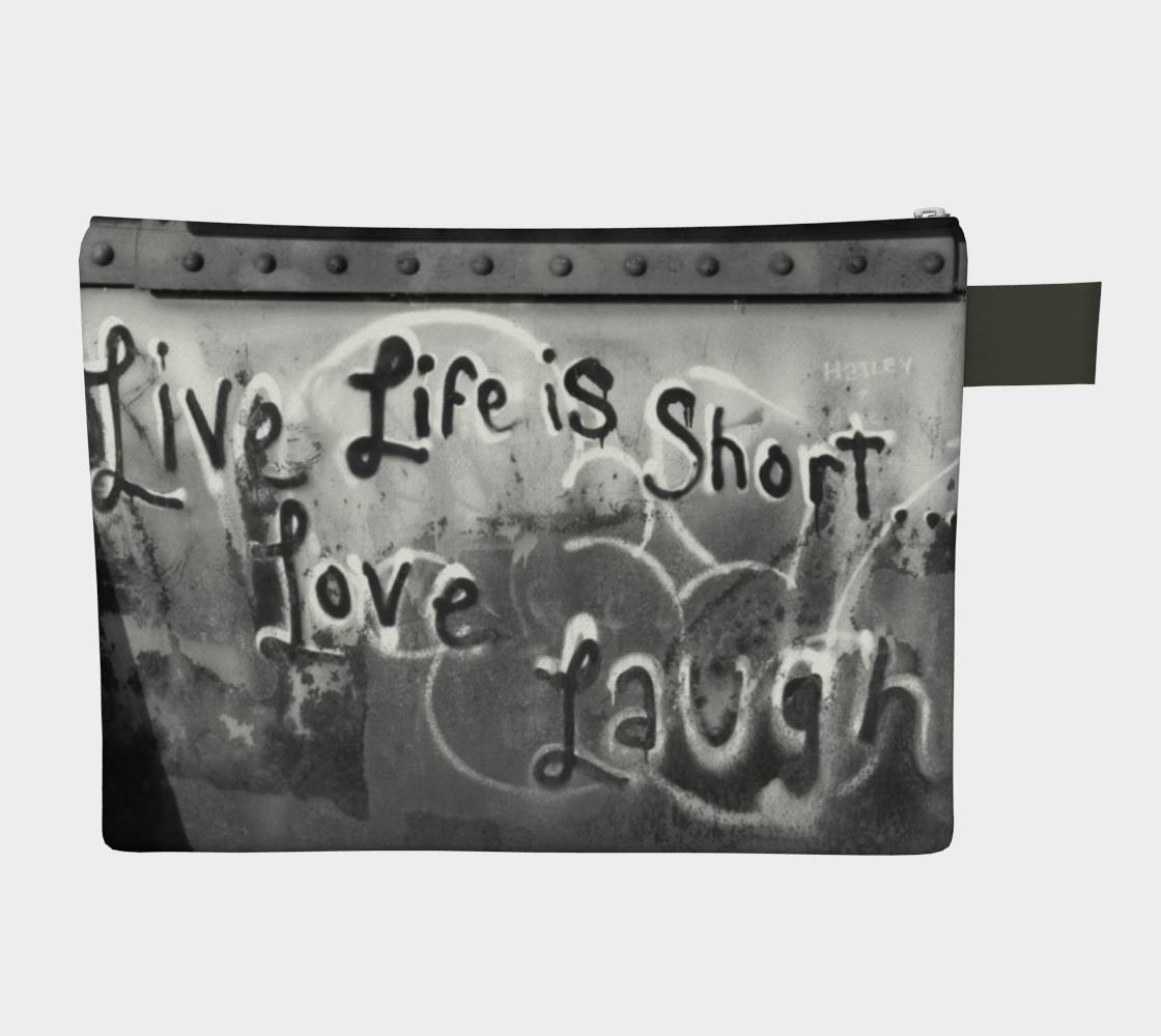 Live Love Laugh Black and White Carry-All preview #2