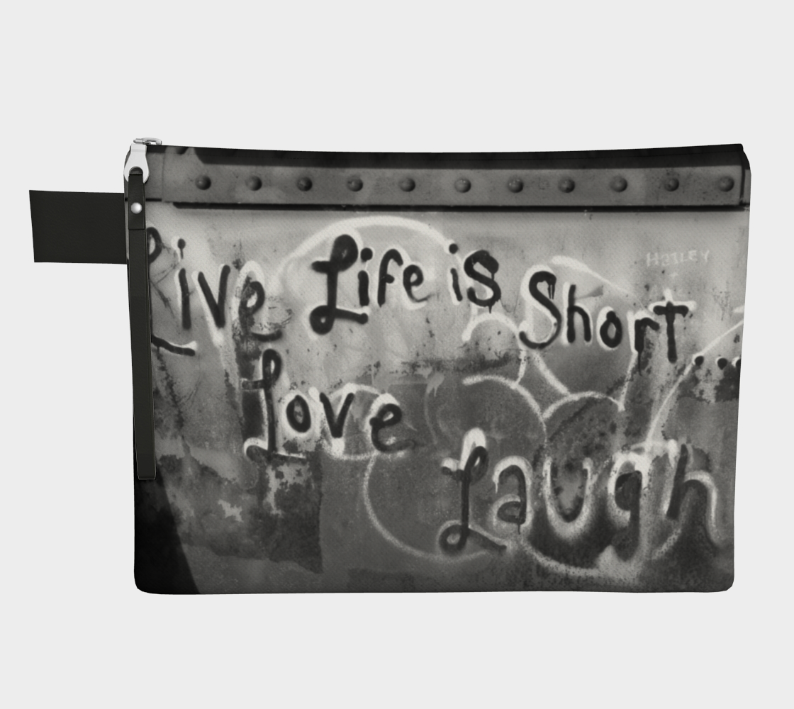 Live Love Laugh Black and White Carry-All thumbnail #2