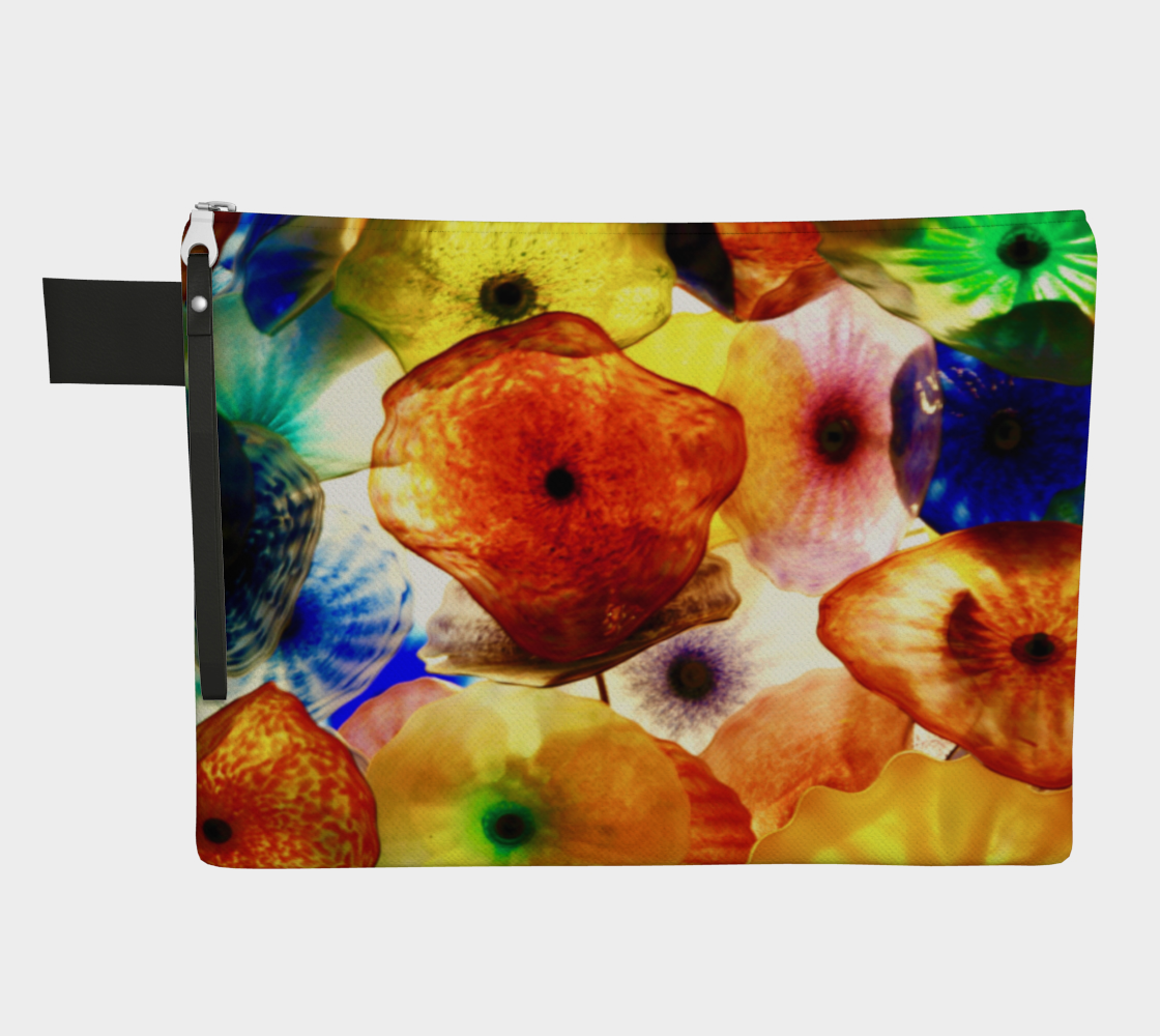 Fragile Flowers Zipper Carry-All preview #1