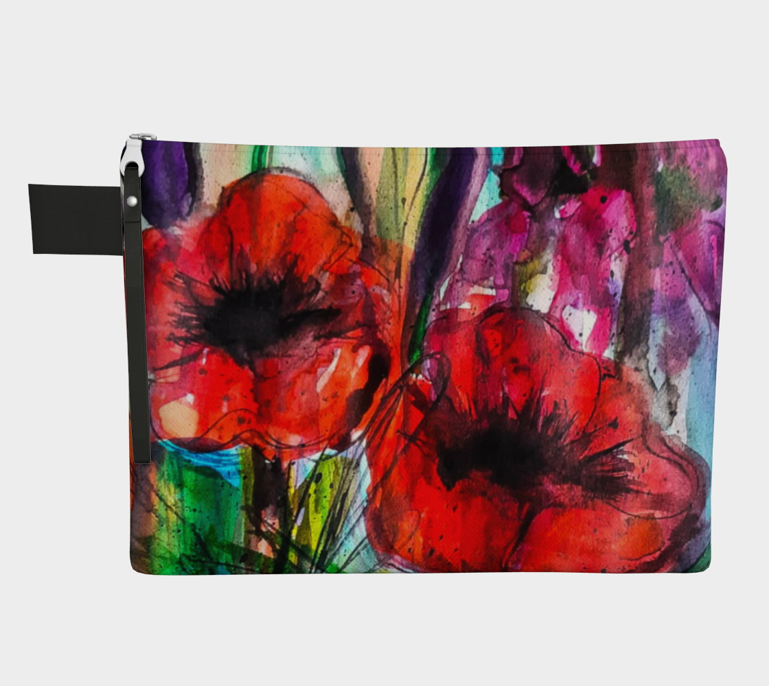 Vibrant Garden Zipper Carry-All preview