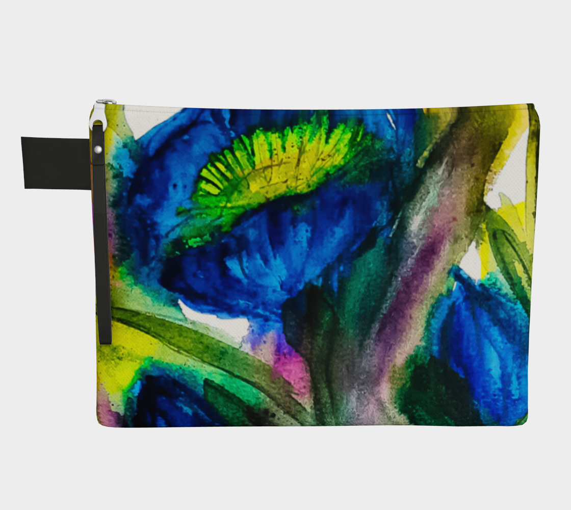 Blue Garden Zipper Carry-All preview