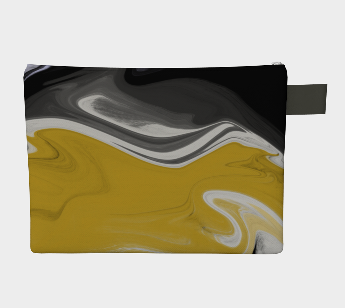 Liquid Black Gold Zipper Carry-All preview #2