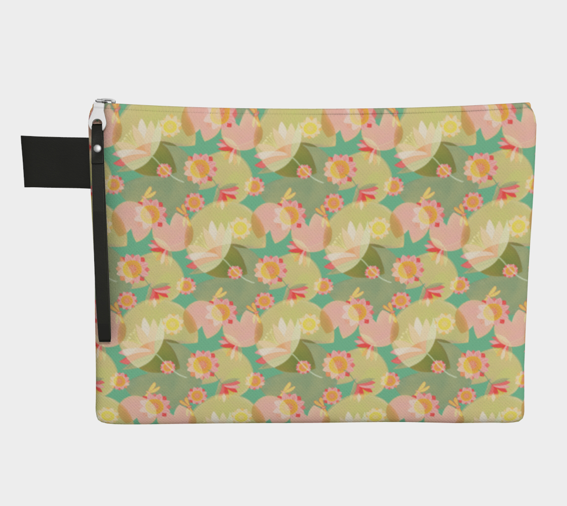 Pond Print Zipper Carry-All (Smaller Print) preview
