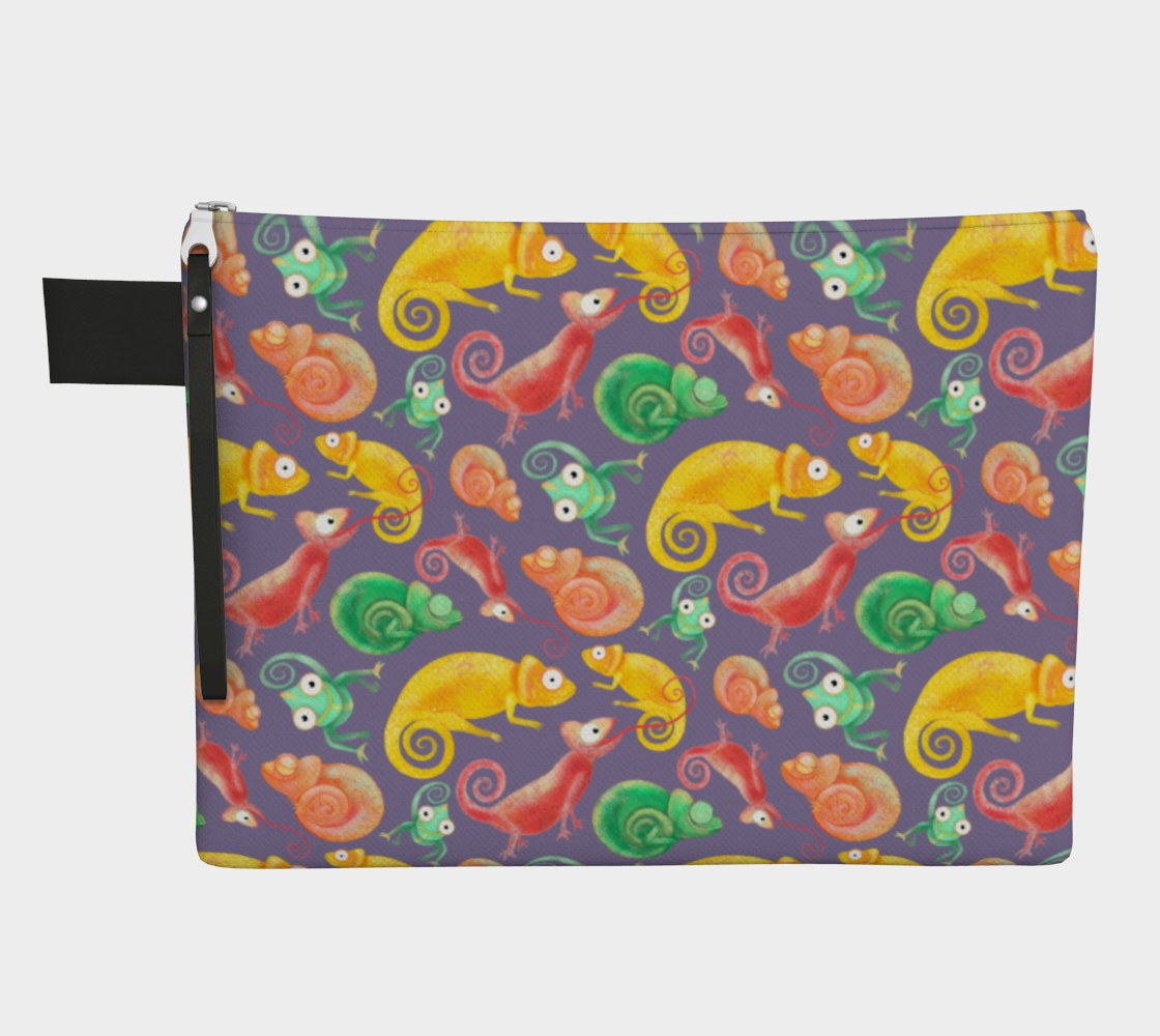 Cute Chameleons Zipper Carry-All preview