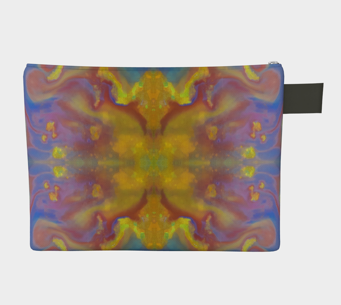 Gold Tie Dye Zipper Carry All preview #2