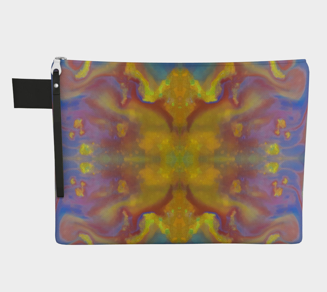 Gold Tie Dye Zipper Carry All preview