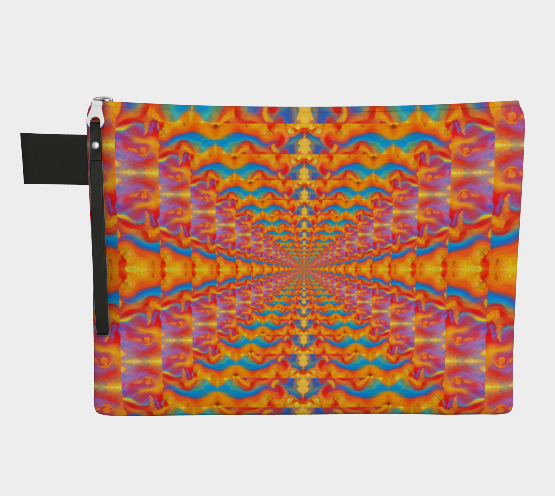 Orange Infinity Zipper Carry All 3D preview