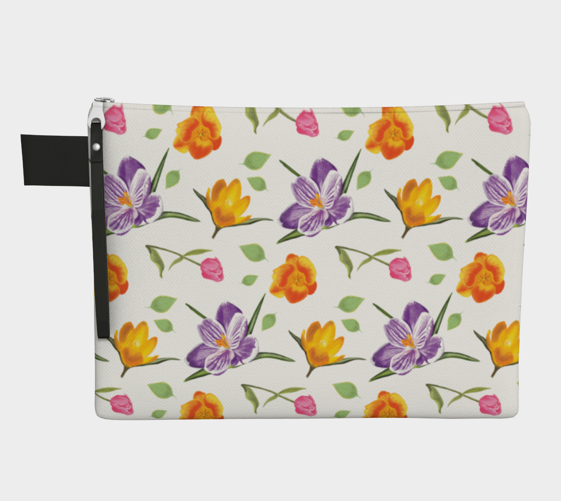 Spring Florals Zipper Carry-All preview
