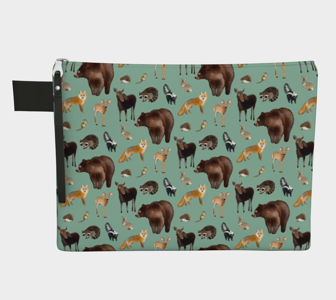 Woodland Creatures Zipper Carry-All preview