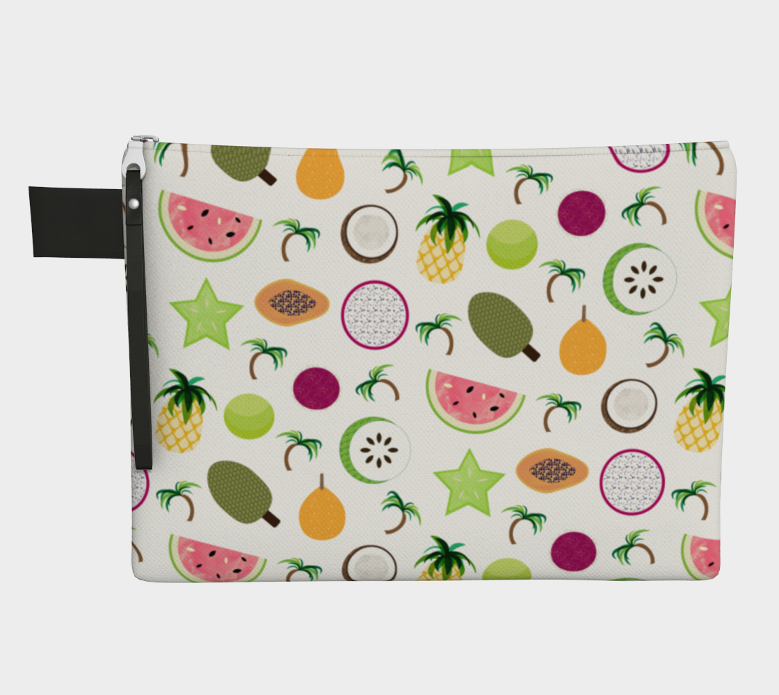 Tropical Fruit Zipper Carry-All preview