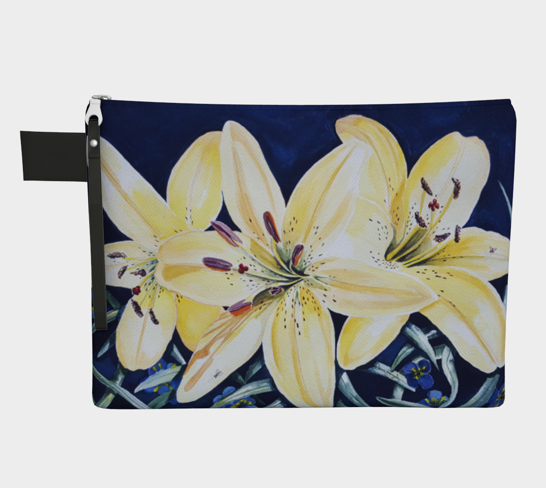 Yellow Lilies (Sig) Zipper Carry All preview