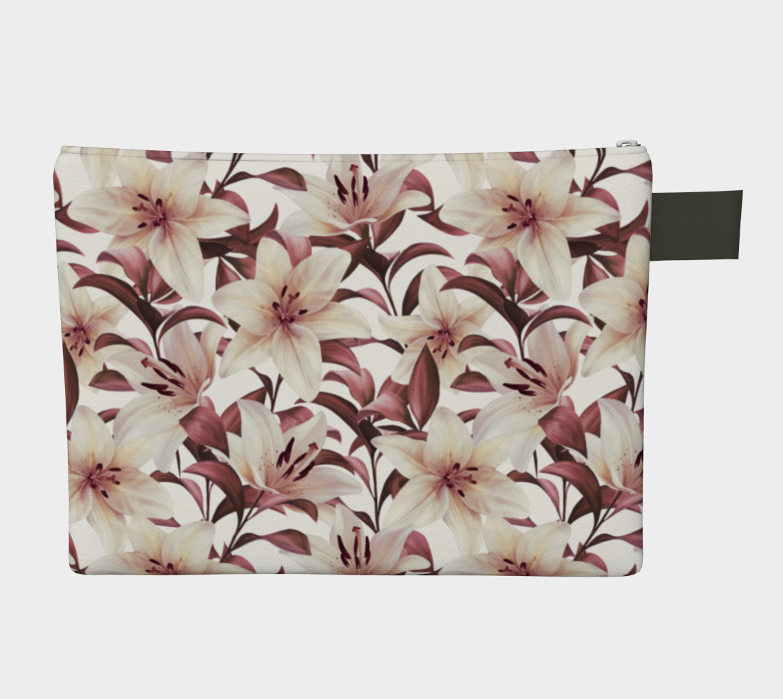 Aperçu de Lilies on white. Floral pattern #2