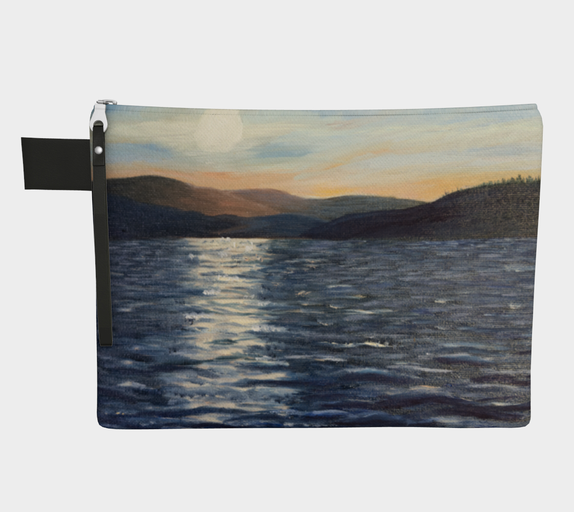 Aperçu de Lake Painting Zipper Pouch