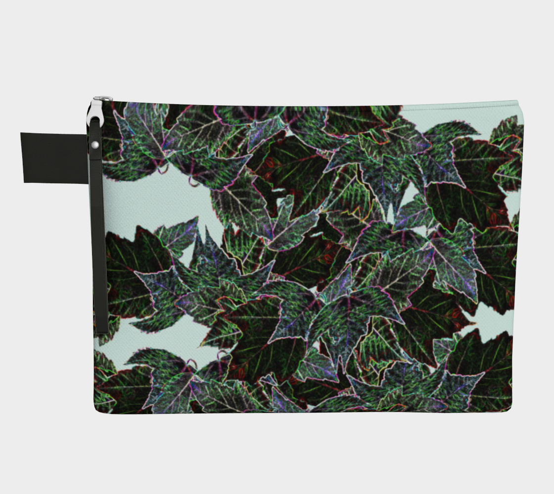 Frosted Leaves Zipper Carry All preview